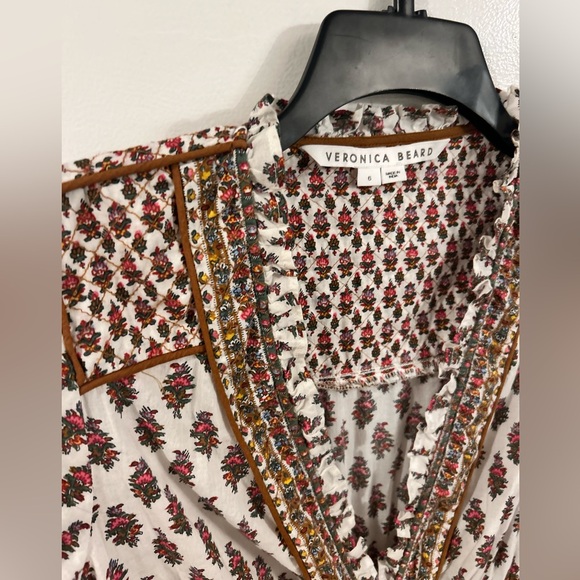 VERONICA BEARD Alessandra Boho-Floral dress Size 6 - Picture 3 of 6